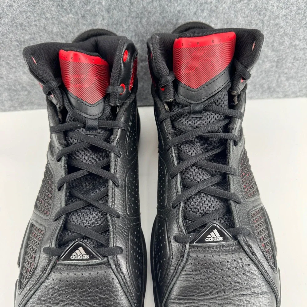Adidas Adizero Rose 1.5 Restomod Men Size 13 Black Red Basketball Shoes GY6488